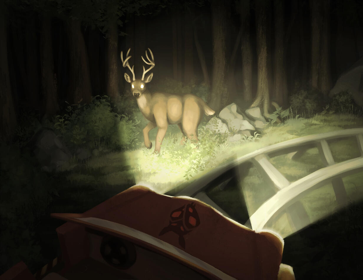 Deer-Evasion Concept Art (Scene 5)
