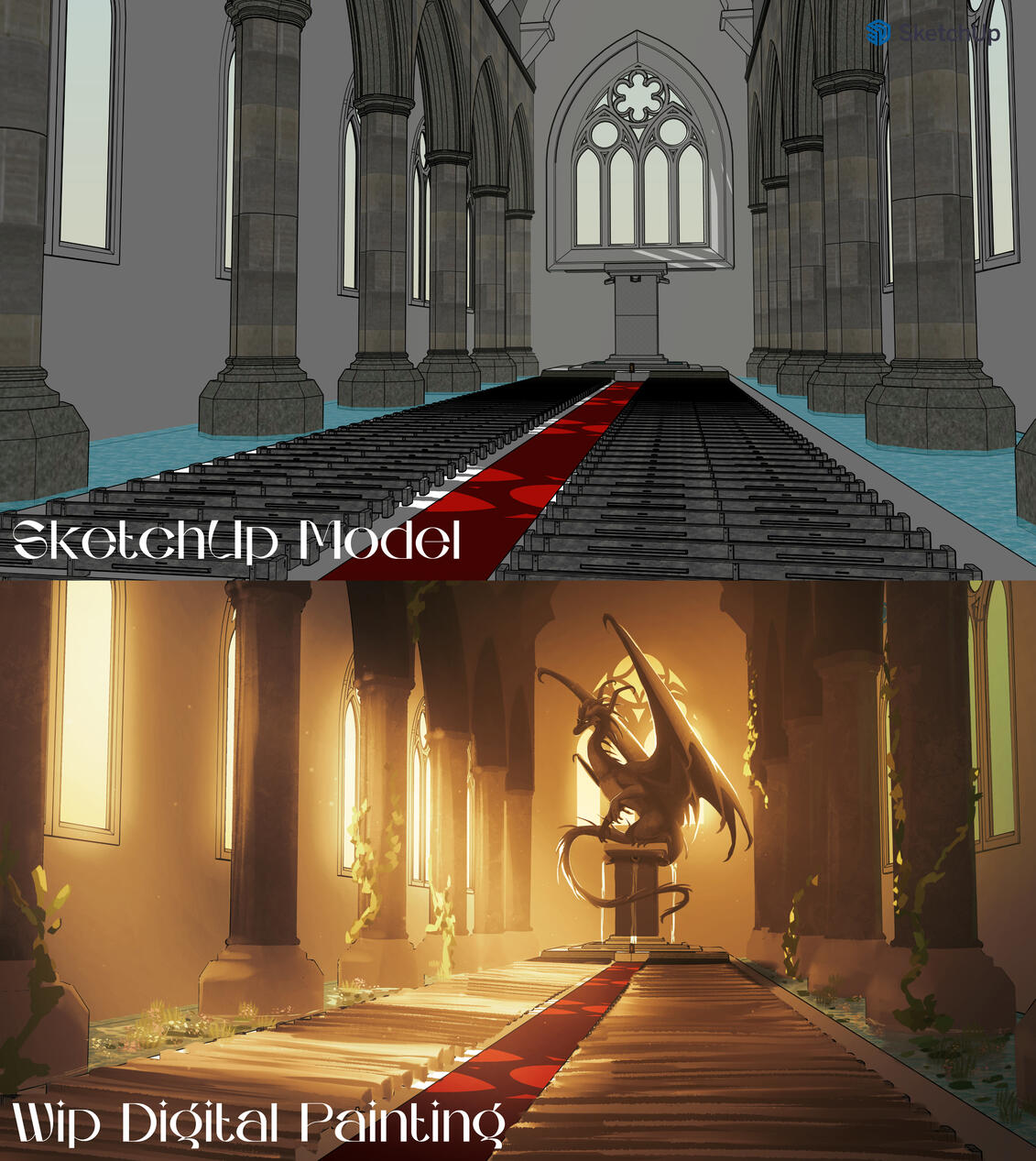 Sketchup Model Paintover