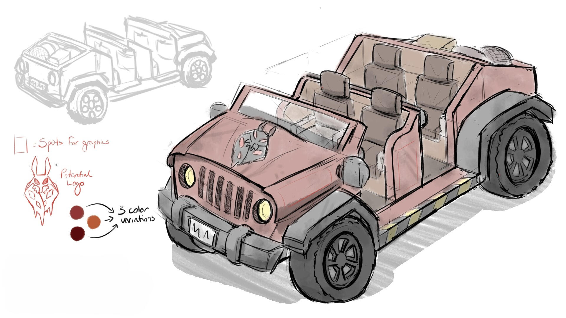 Mothman Ride Vehicle Concept