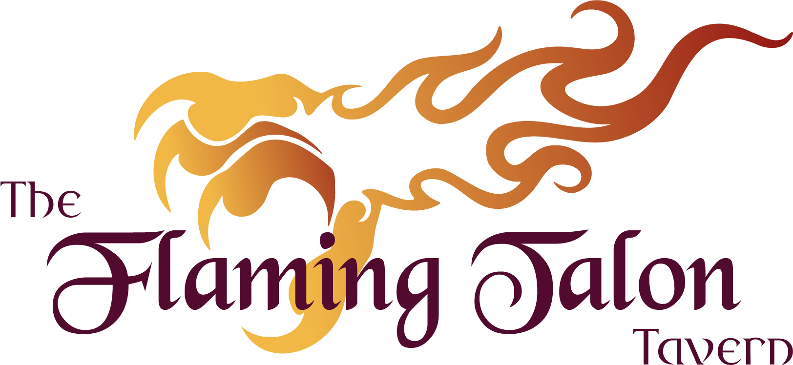 The Flaming Talon Tavern Main Logo - Illustrator