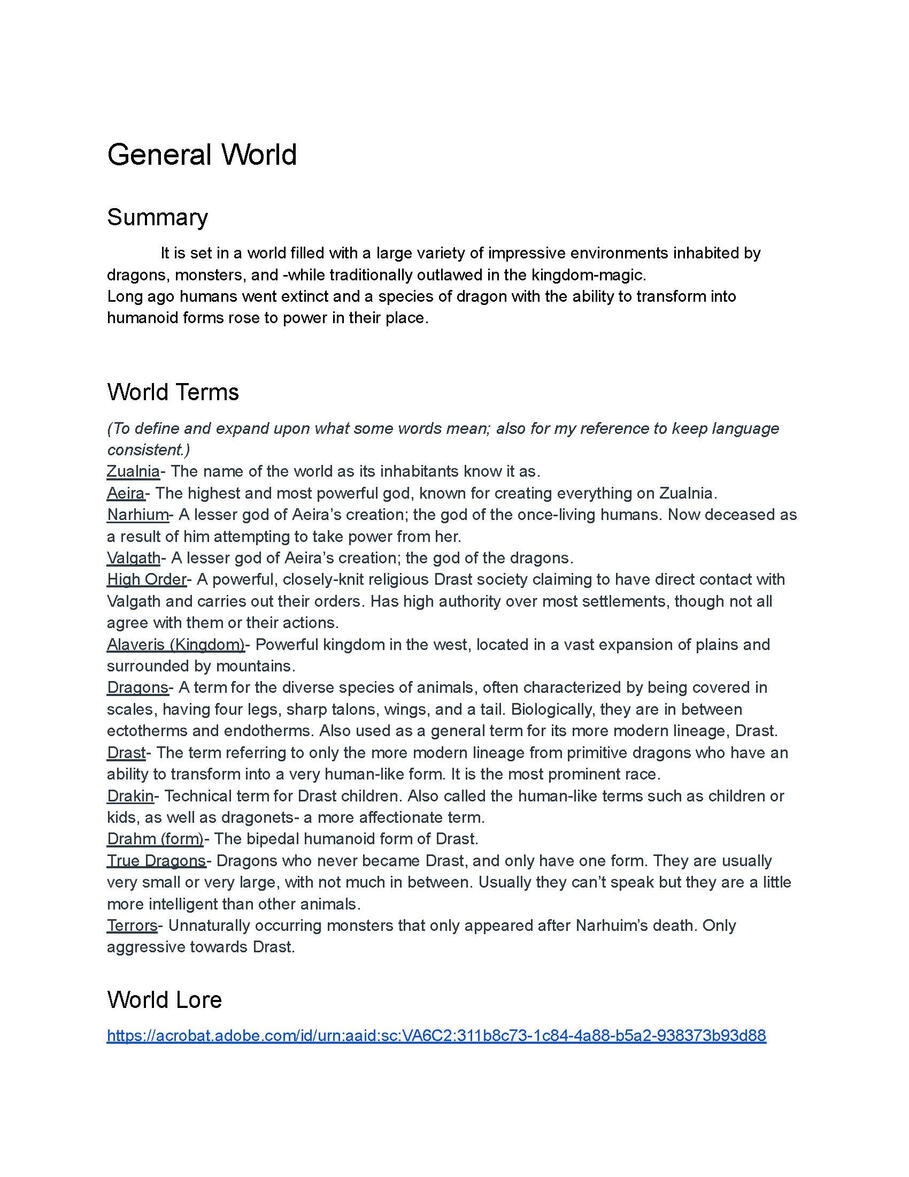 World Lore PG 1